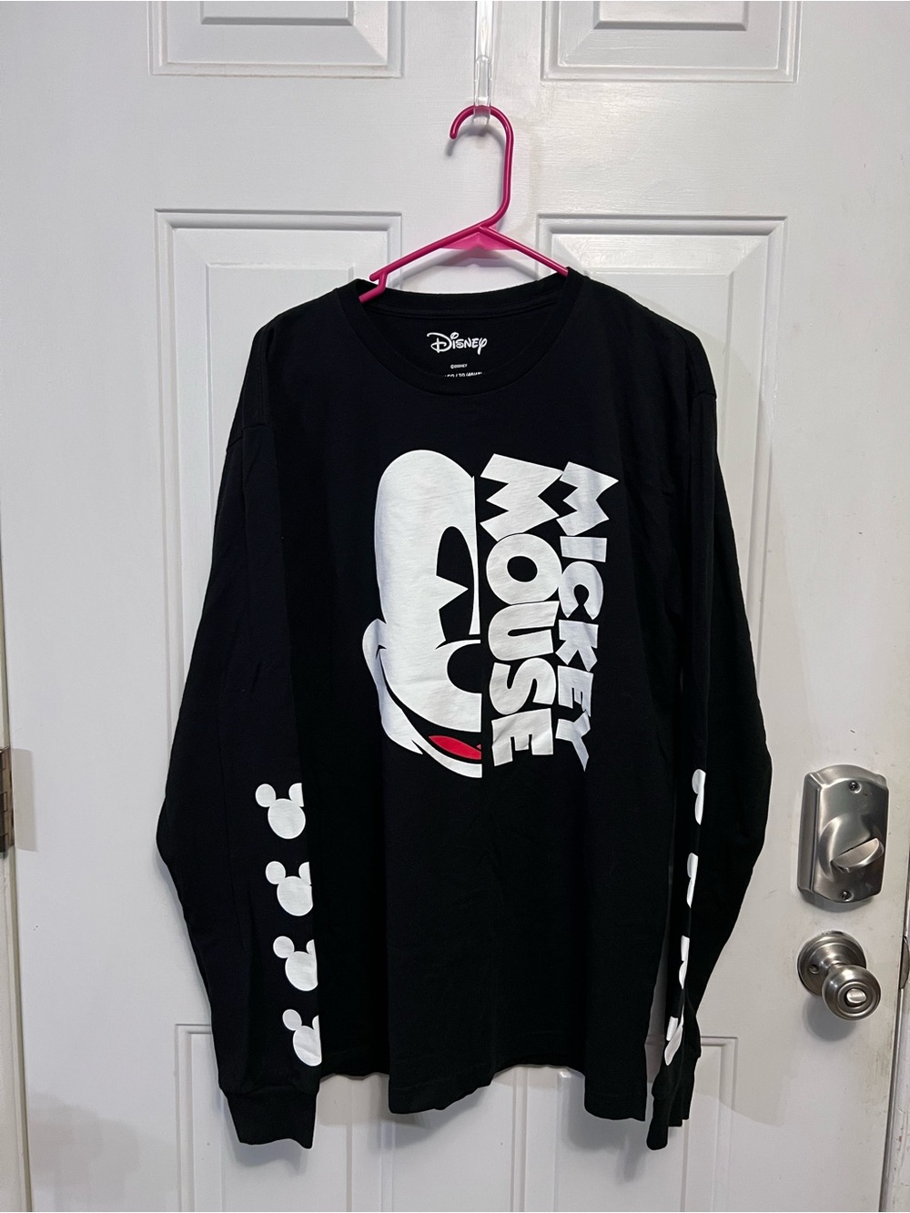 Disney Mickey Mouse The Original Always Classic Long Sleeve Shirt Men’s XL Black